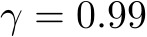  γ = 0.99