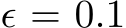 ϵ = 0.1