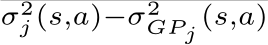 σ2j (s,a)−σ2GPj (s,a)