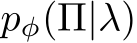  pφ(Π|λ)