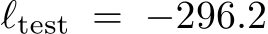 ℓtest = −296.2