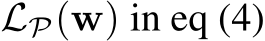  LP(w) in eq (4)