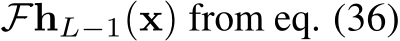  FhL−1(x) from eq. (36)