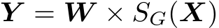 Y = W × SG(X)