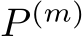  P (m)