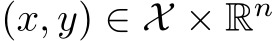  (x, y) ∈ X × Rn