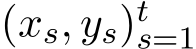  (xs, ys)ts=1