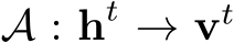  A : ht → vt