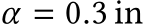  α = 0.3 in