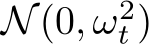 N(0, ω2t )