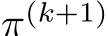  π(k+1)