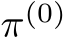  π(0)