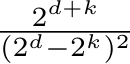 2d+k(2d−2k)2