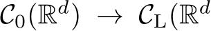 C0(Rd) → CL(Rd