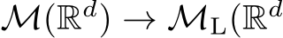  M(Rd) → ML(Rd