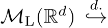  ML(Rd) d.�→