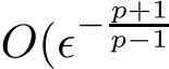  O(ǫ− p+1p−1