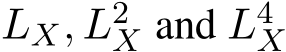  LX, L2X and L4X