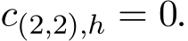  c(2,2),h = 0.