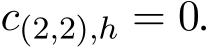  c(2,2),h = 0.