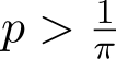  p > 1π