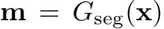  m = Gseg(x)