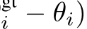 i − θi)