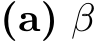  (a) β