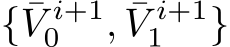  { ¯V i+10 , ¯V i+11 }