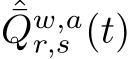 ˆ¯Qw,ar,s (t)