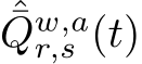 ˆ¯Qw,ar,s (t)