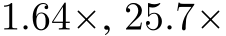  1.64ˆ, 25.7ˆ
