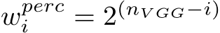  wperci = 2(nV GG−i)