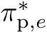  π∗p,e