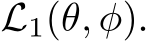  L1(θ, φ).