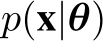  p(x|θ)