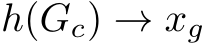  h(Gc) → xg