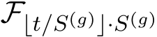  F⌊t/S(g)⌋·S(g)