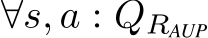  ∀s, a : QRAUP