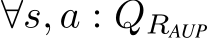  ∀s, a : QRAUP