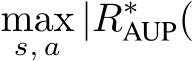 maxs, a |R∗AUP(