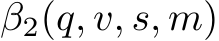  β2(q, v, s, m)