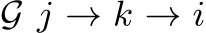  G j → k → i