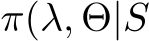 π(λ, Θ|S