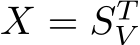 X = STV