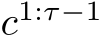  c1:τ−1