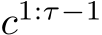  c1:τ−1