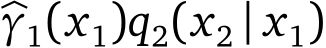 �γ1(x1)q2(x2 | x1)