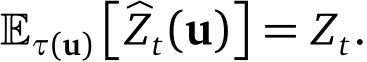  �τ(u)��Zt(u)�= Zt.