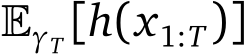  �γT[h(x1:T)]